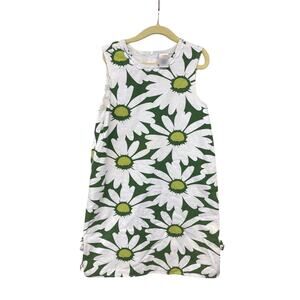 Y2K Gymboree Girl's Shift Dress Daisy Green Floral Girly Summer Sundress 9